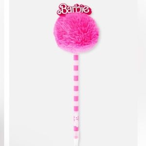 💕 Barbie The Movie Pen with Pink Pom Pom and Stripes